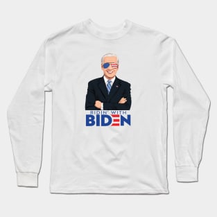 Joe Biden 2020 - Ridin' With Biden for President Long Sleeve T-Shirt